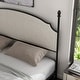 preview thumbnail 3 of 21, The Gray Barn Epona Modern Curved Metal Four Poster Bed