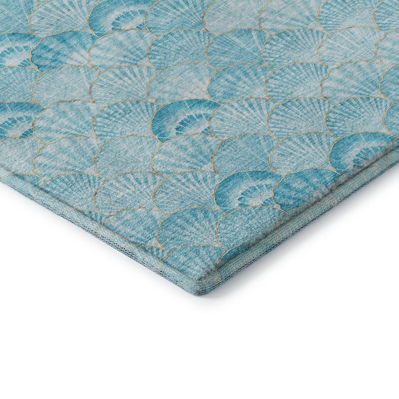 Premium Washable Super Soft Coastal Seashell Mayfield Rug