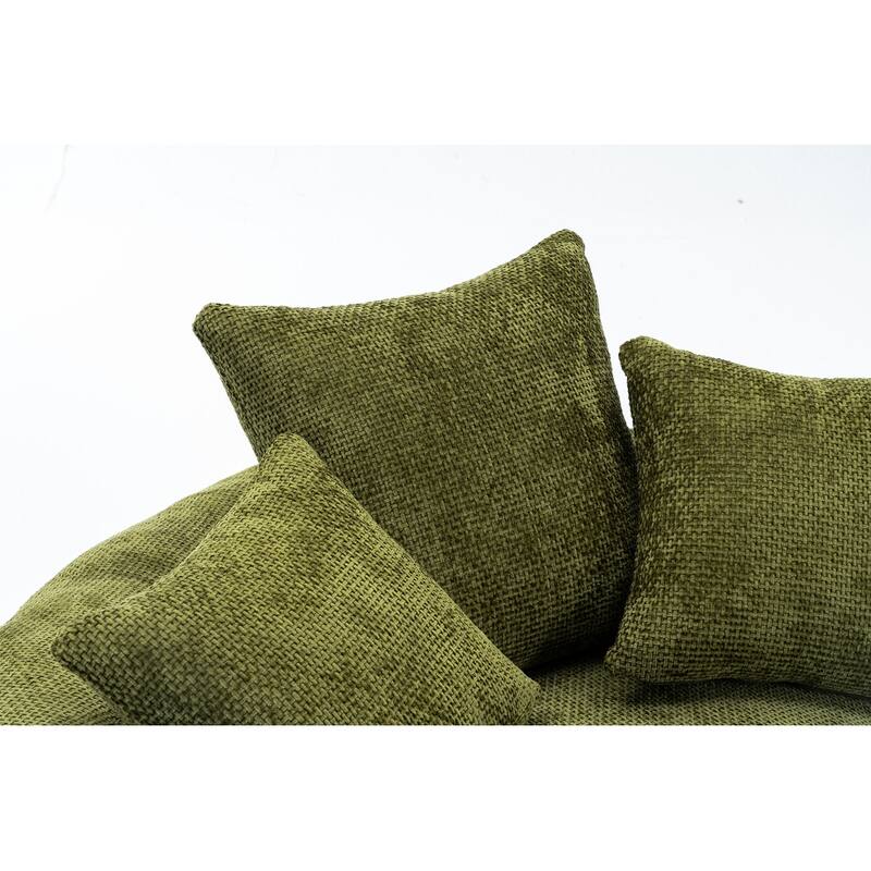 Round Bean Bag Chairs for Soft Chenille Cover