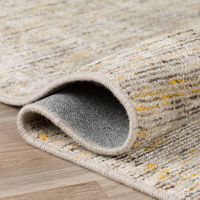 Addison Villager Textured Solid Wool and Viscose Area Rug