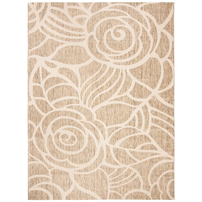 SAFAVIEH Courtyard Lorrayne Floral Geo Indoor/ Outdoor Area Rug