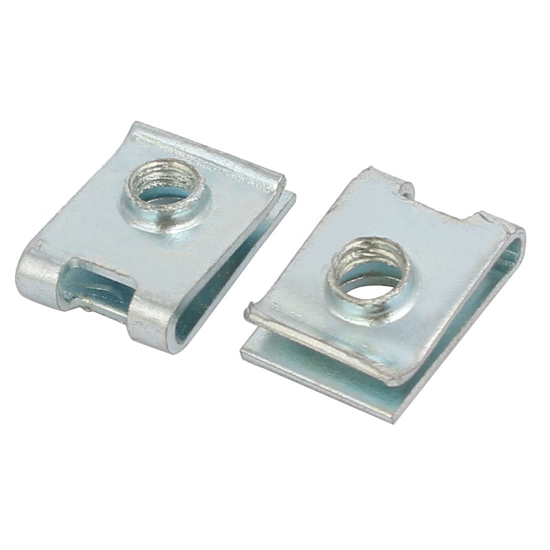 Fit M4 Screw 65Mn Spring Steel U Clip Nut Silver Tone 14mm x 10mm 25pcs 