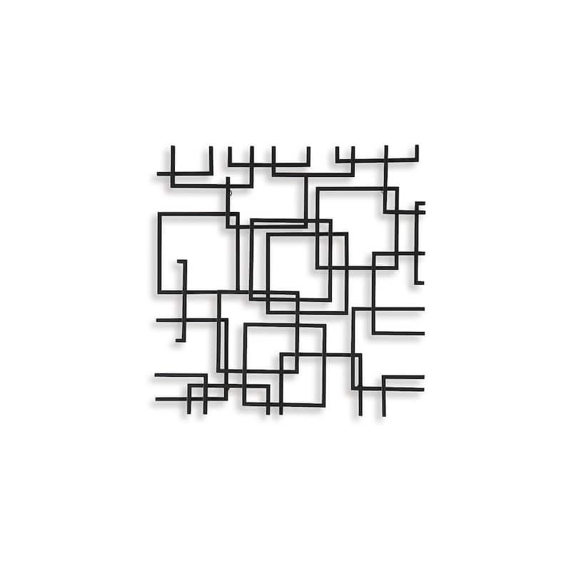 Signature Design by Ashley Aadanton Black Wall Decor - 26" W x 1.5" D x 26" H