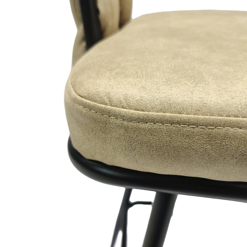 360 Swivel Bar Stool Set of 2 with Back and Footrest, No Adjustable