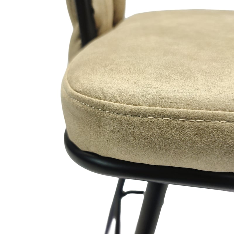 Woven Bar Stool Set of 2,Black legs Barstools