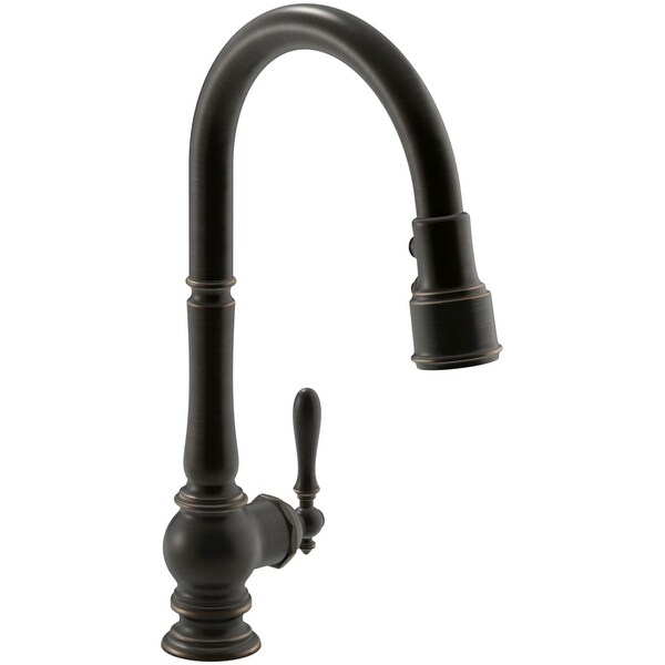 Kohler K-99259 Artifacts Pullout Spray High-Arch 17-5/8" Kitchen Faucet with ProMotion, MasterClean and DockNetik Technologies