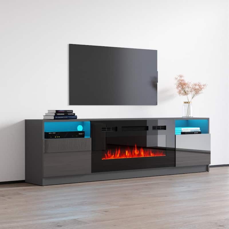Strick & Bolton Amsden Electric Fireplace TV Stand
