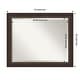 preview thumbnail 5 of 33, Beveled Wood Bathroom Wall Mirror - Lara Bronze Frame - Lara Bronze 32 x 26 in