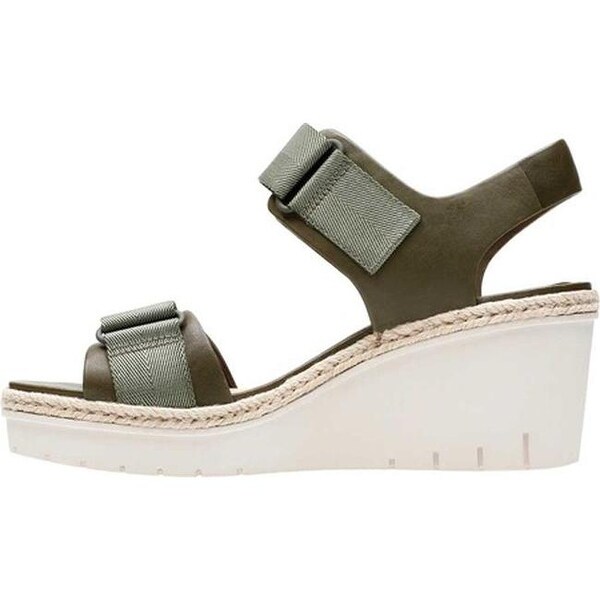 clarks palm shine wedge sandal