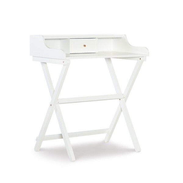 Clover White Solid Wood Folding Desk On Sale Bed Bath Beyond