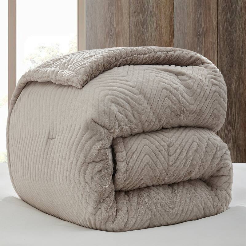 Alpine Skiing - Coma Inducer® Oversized Comforter Set - Natural Beige