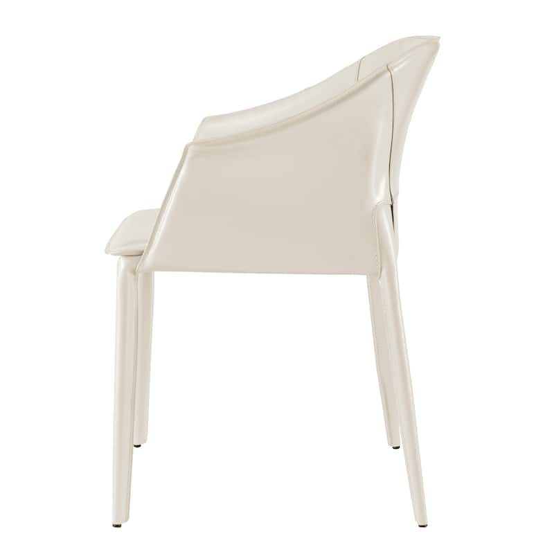 NPD Furniture Callie Recycled Leather Dining Arm Chair