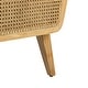 preview thumbnail 33 of 38, Criss Handcrafted Solid Wood Upholstered Loveseat with Rattan Arms