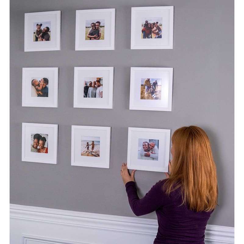 12x15 White Wood Picture Frame - UV Acrylic, Foam Board Backing, Hanging Hardware