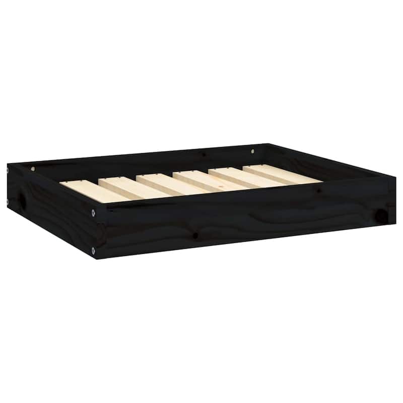 vidaXL Dog Bed Dog Sofa Bed Pet Couch Seat with Wooden Frame Solid Wood Pine - 24.2" x 19.3" x 3.5"