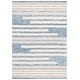 preview thumbnail 13 of 17, SAFAVIEH Handmade Fifth Avenue Dilber Mid-Century Modern Wool Rug 4' x 6' - Blue/Ivory - Rectangle