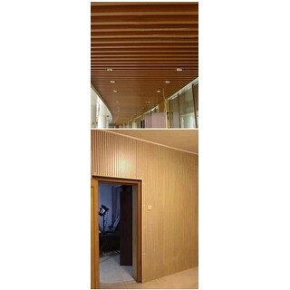 93 in. x 6 in x 0.8 in. Solid Wood Wall Siding Board (Set of 3pc) - 3pc ...
