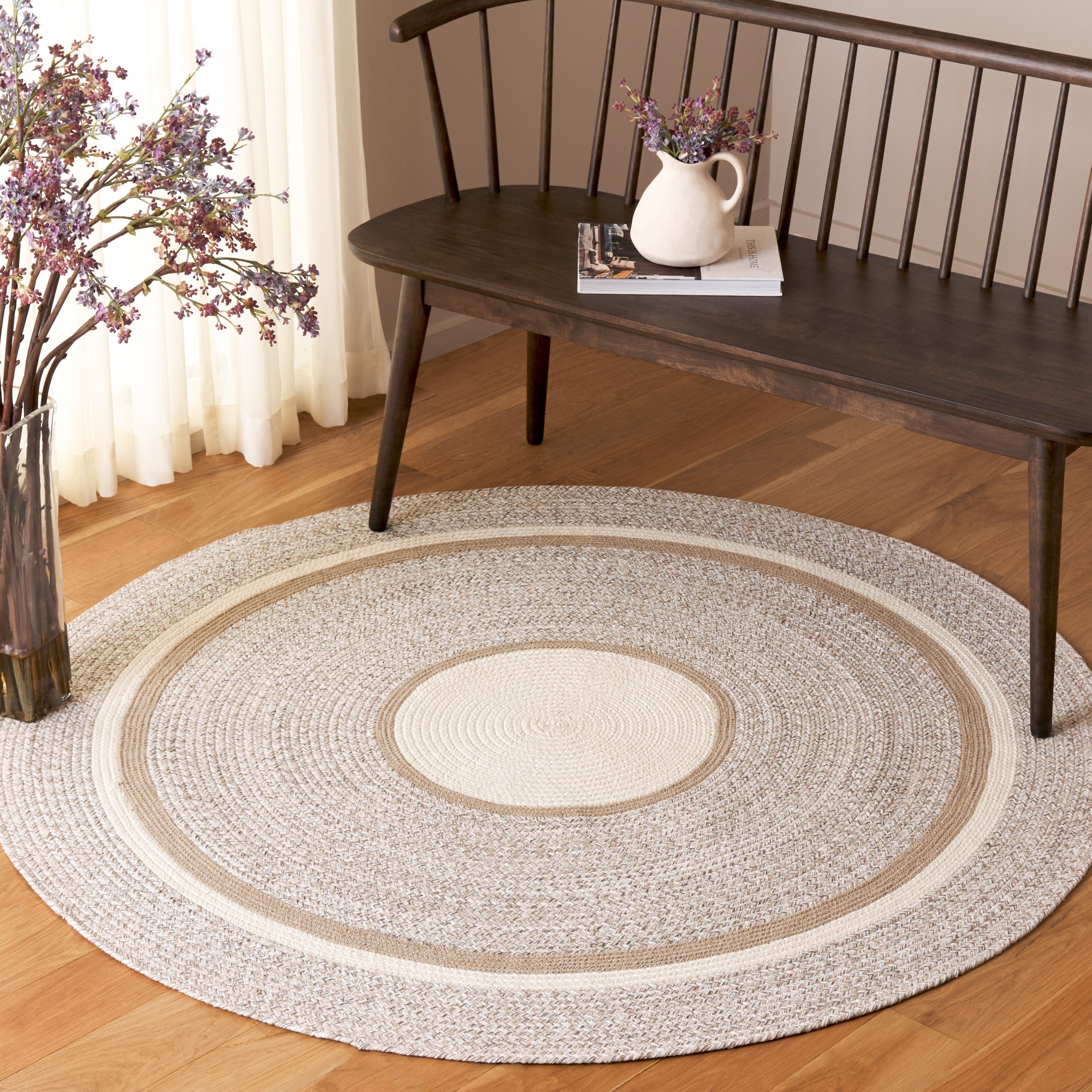 SAFAVIEH Flatweave Braided Hane Nautical & Coastal Cotton Rug