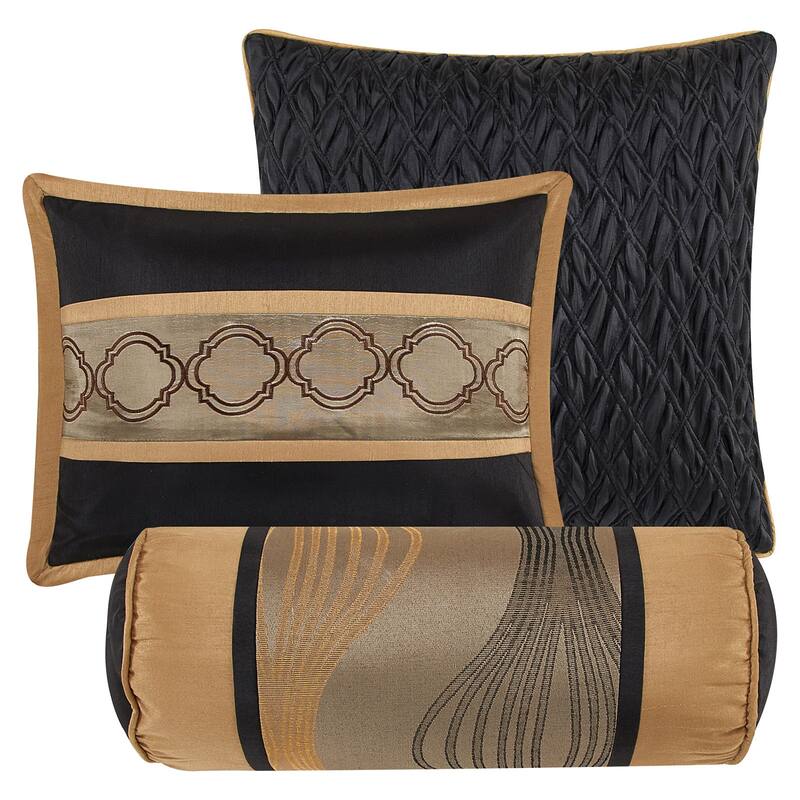 Grand Avenue Daniella 7-Piece Modern Geometric Comforter Set