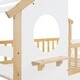 preview thumbnail 14 of 12, Stairway Twin-Over-Twin Bunk Bed,House Bed with Window and Shelf