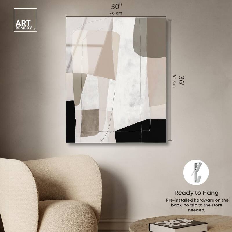 Neutral Forms II Acrylic by Art Remedy, Ready to Hang