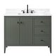 preview thumbnail 84 of 128, Vanity Art 42" Single Sink Bathroom Vanity Cabinet with Engineered Marble Countertop