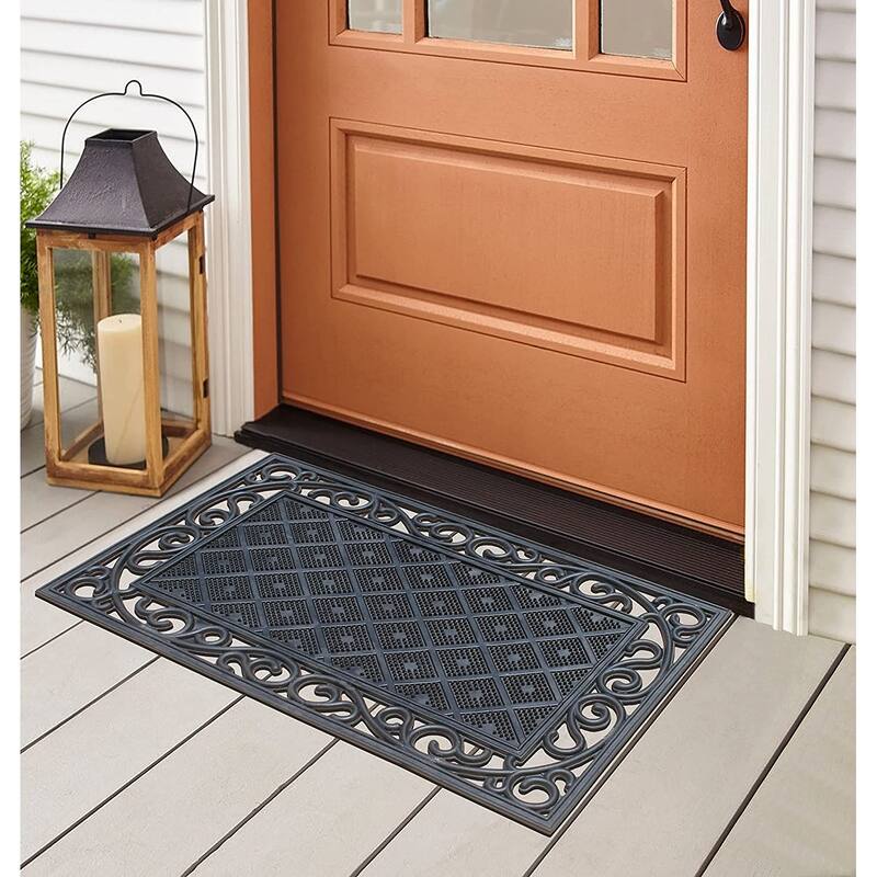 A1HC Welcome Rubber Pin Mat Beautifully Hand Finished Doormat