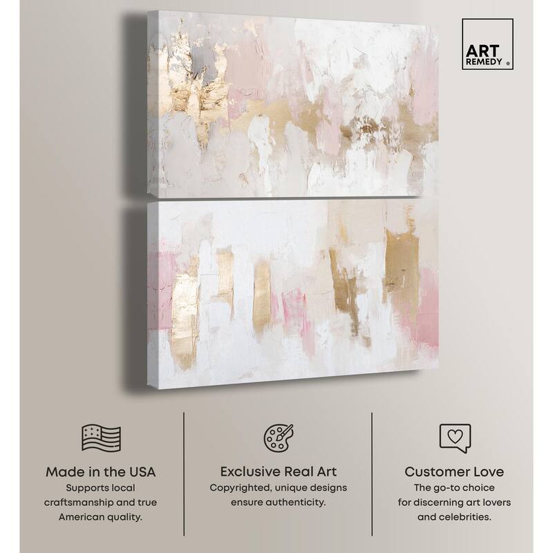 Rustic Elegance Set Canvas Set of 2 by Art Remedy, Gallery Wrapped