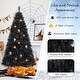 preview thumbnail 6 of 8, Gymax 6/7 FT Halloween Tree w/ 362/572 Branch Tips Frosted Pine
