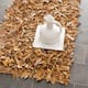SAFAVIEH Handmade Leather Shag Carlijn Modern Decorative Rug
