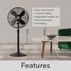 preview thumbnail 14 of 20, Hunter Classic 16" Oscillating 3-Speed Standing Fan - Adjustable Height, Tilt Head - Office, Fitness Room, Bedroom
