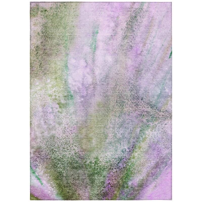 Almisi Contemporary Abstract Weather Resistant Modern Chic Outdoor Rug