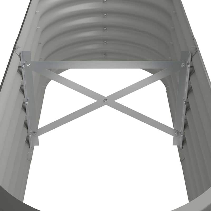vidaXL Garden Raised Bed Patio Outdoor Raised Planter Box Powder-coated Steel
