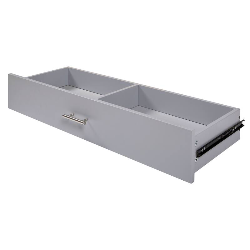 Rolling Kitchen Island with Divider and Internal Storage Rack