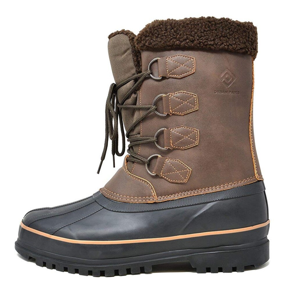 Shop Dream Pairs Men S Insulated Waterproof Winter Snow Boots