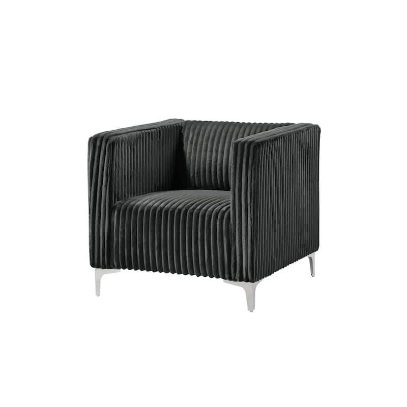 Clayfell Gavin Velvet Square Arm Living Room Set