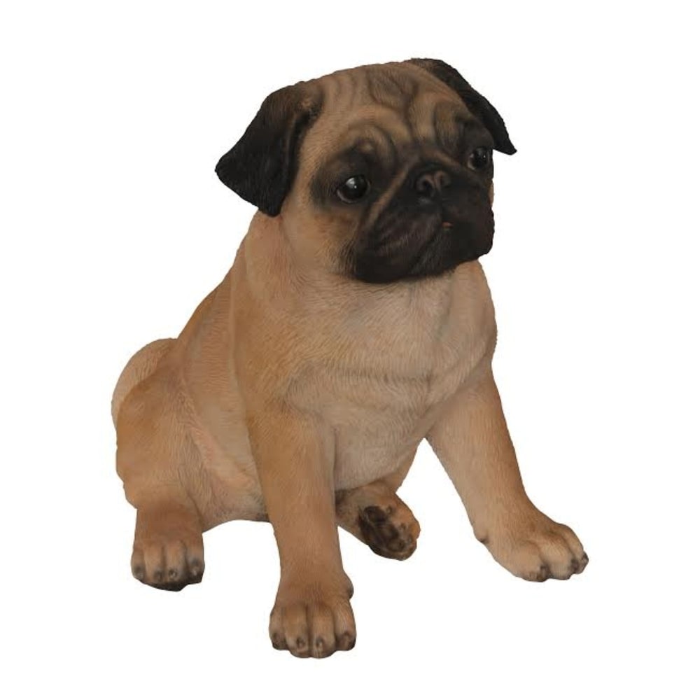 pooping pug figurine