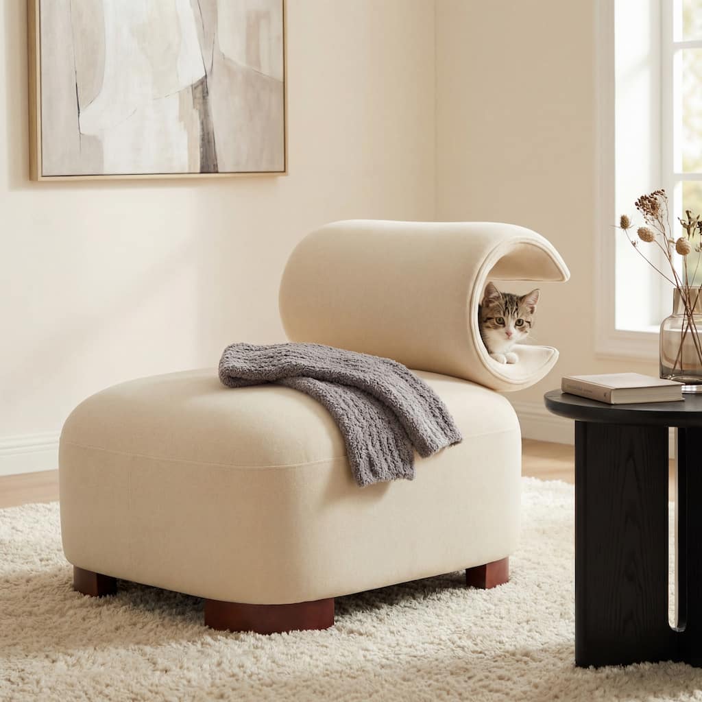 Christopher Knight Home - Nerida Modern Upholstered Accent Chair with Pet-Friendly Fabric