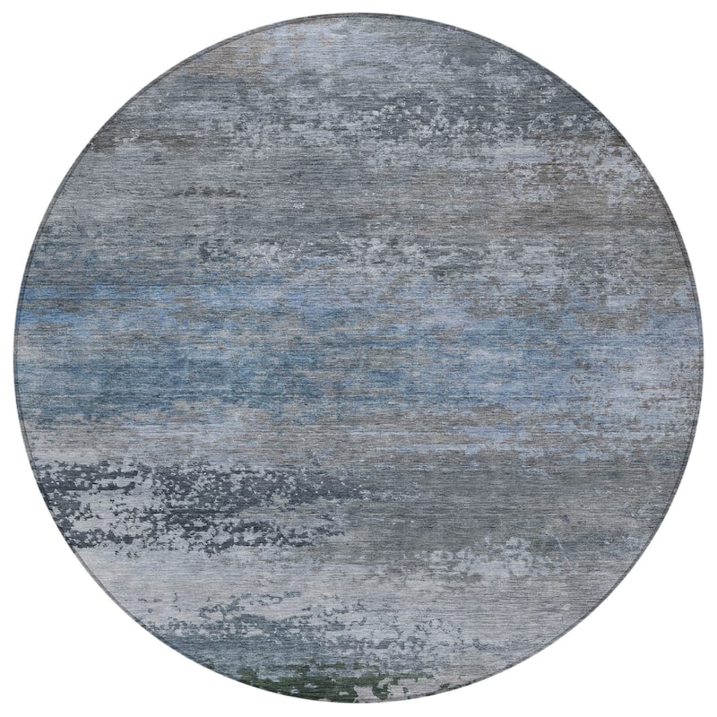 HomeRoots Abstract Transitional Rectangle Outdoor Rug