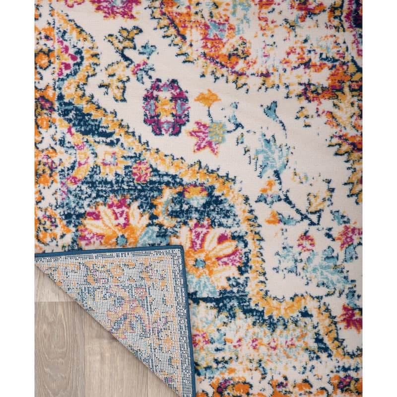 The Curated Nomad Sunset Distressed Vintage Bohemian Rug