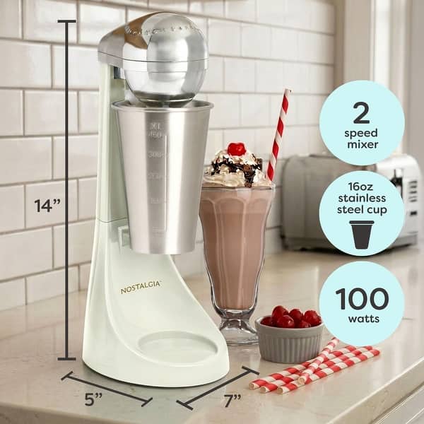 Nostalgia Two-Speed Electric Milkshake Maker and Drink Mixer - Bed Bath & Beyond