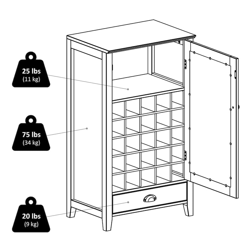 Bordeaux Wine Cabinet, Espesso