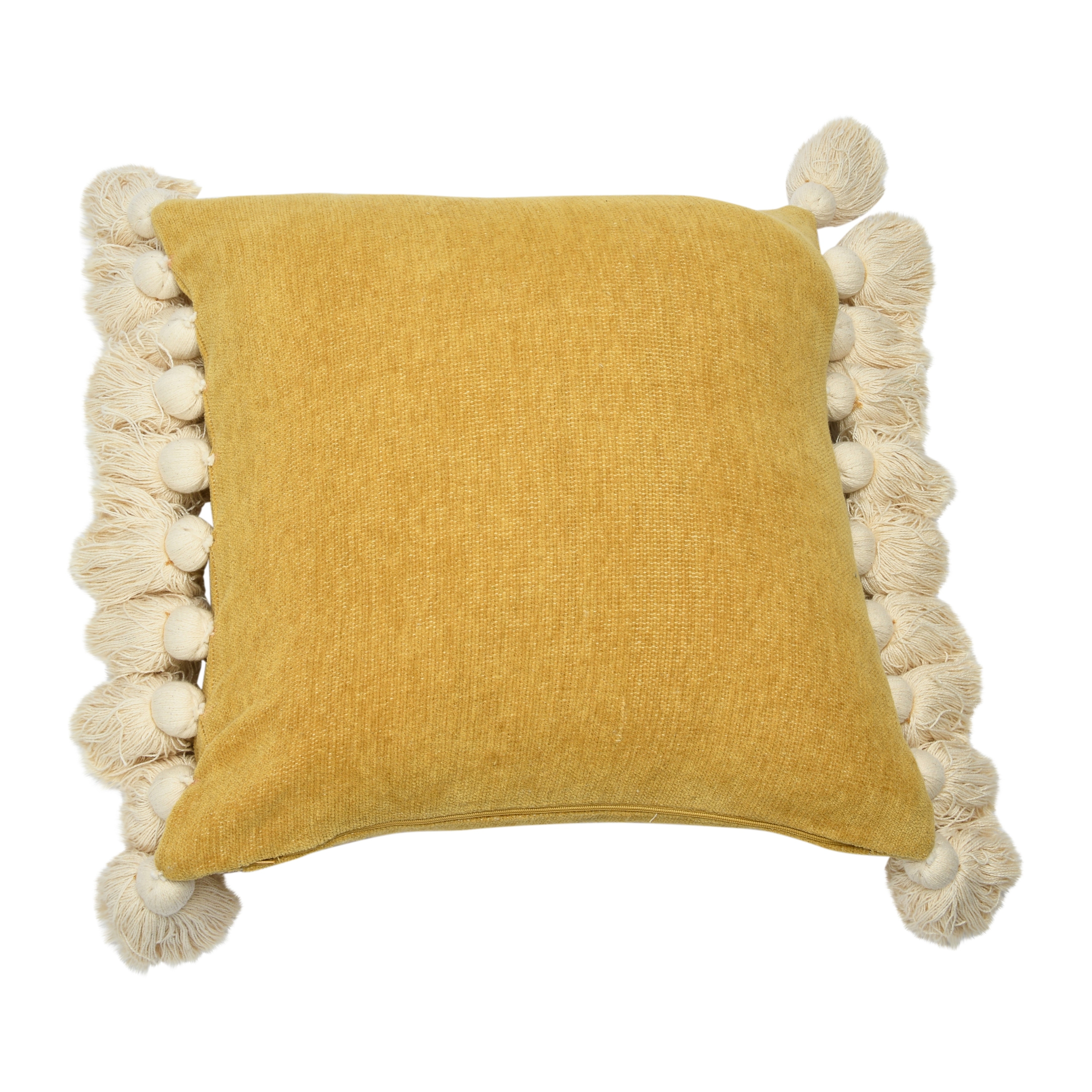 Yellow chenille throw pillows on sale