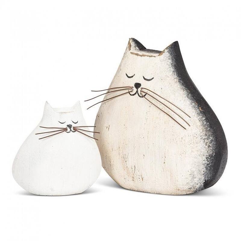 Black And White Cat Figurine