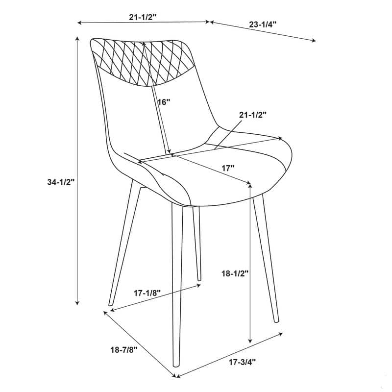 Linon Cary Brown Dining Chairs (Set of 2)