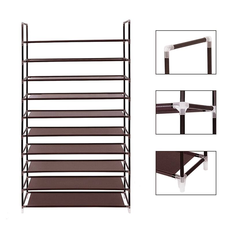 10-tier Non-woven Fabric Shoe Rack