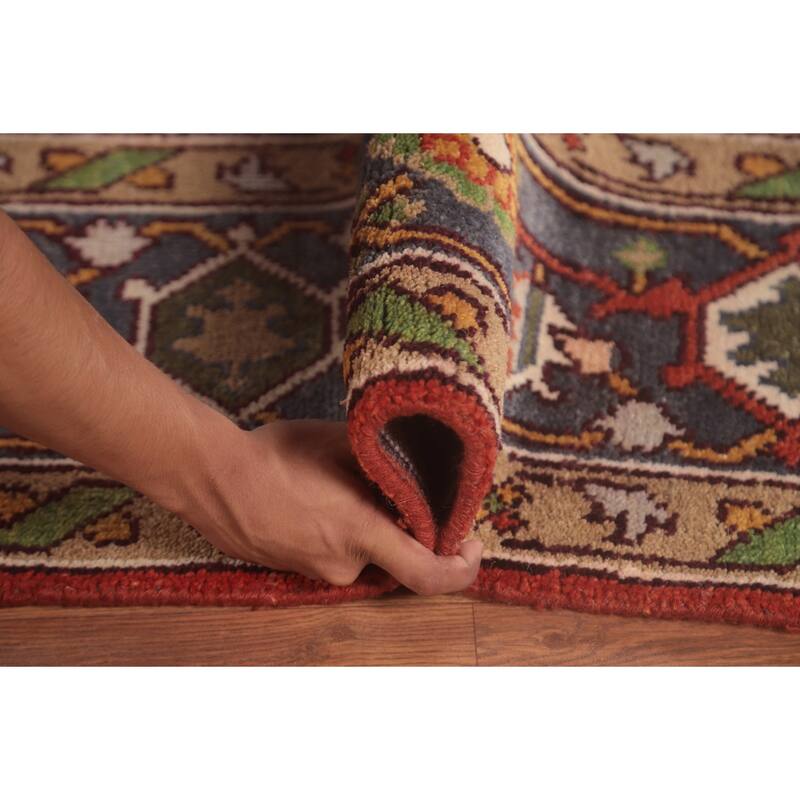 Heriz-Serapi Area Rug Handmade Wool Carpet - 8'11"x 11'10"