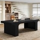 preview thumbnail 39 of 44, 70.9" Executive Desk, Large Wood Computer Office Desk, Writing Table Business Workspace Home Office Accent Desk