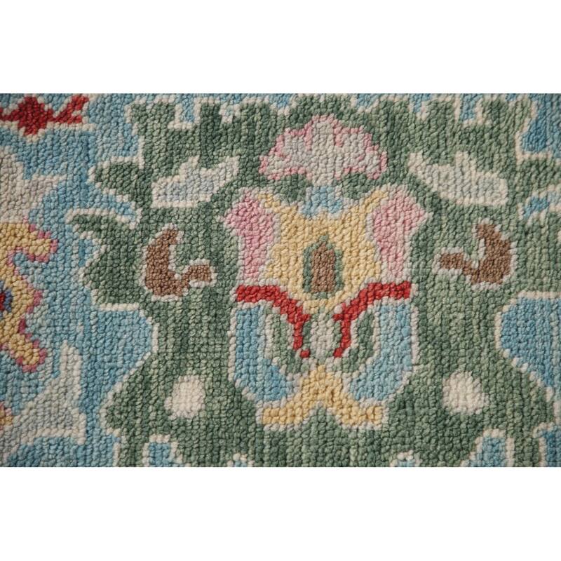 Grey Oushak Oriental Area Rug Handmade Wool Carpet - 9'1"x 11'10"