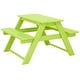 preview thumbnail 157 of 166, Laguna Kids Outdoor Poly Picnic Table Lime